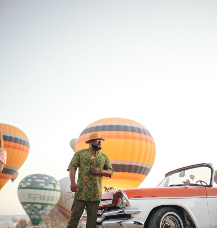 cappadocia sunrise photoshoot with hot air balloons