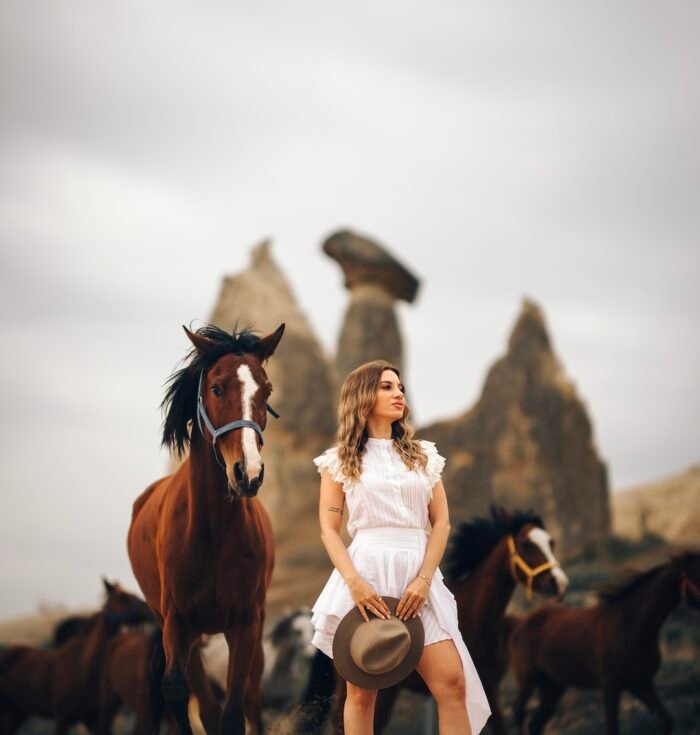 cappadocia sunrise photoshoot with hot air balloons